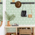 Cohoo Home Green Wallpaper Peel and Stick Wallpaper Boho Contact Paper for Cabinets Modern Self-Adhesive Removable Wallpaper Sage Green White Leaf...