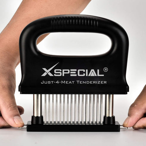 DELUXE MEAT TENDERIZER TOOL 48-BLADE | Turn Tough Cuts into Family Favorites | Professional-Grade Stainless Steel Needle | Unlock Restaurant-Quali...