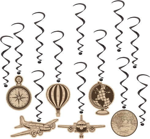 Beistle Around The World Around The World Whirls, Multicolor, 17" - 30.5"...