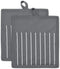Professional and Commercial Grade, Chef Stripe Kitchen, Potholders, Gray...
