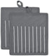 Professional and Commercial Grade, Chef Stripe Kitchen, Potholders, Gray...