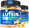Sugar Free Lutein 20mg & Zeaxanthin Eye Supplement Plus EPA 190mg & DHA 80mg, Eye Vitamins Filled Gummies with Selenium & Zinc, Bilberry, Goji Ber...