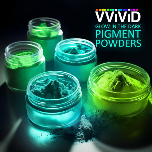 VViViD Green Glow in The Dark Fine Pigment Powder 30 Gram/1 Ounce Packet...