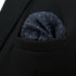 S&W SHLAX&WING Geometric Navy Handkerchief Pocket Squares for Men XL...
