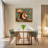 Posterizer 1 pcs- Cute squirrel on the tree, oil painting style-Art for Animal Lovers- Gift for Men Women Entrepreneur Teens-Living Room Bedroom D...