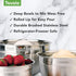Tovolo Stainless Steel Mixing Bowls, 5.5 Qt - Metal Nesting Mixing Bowl with Rounded Lip for Easy Pour & Minimal Mess - Large & Small Dishwasher S...