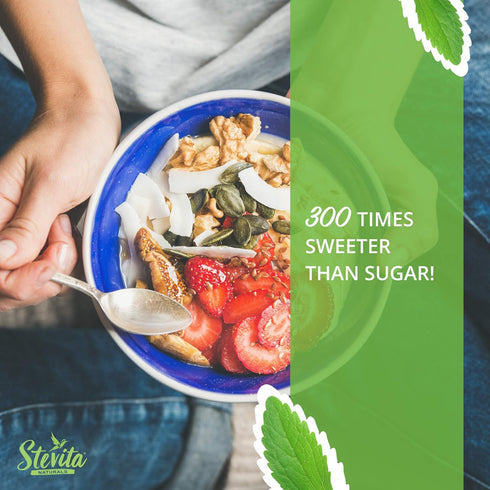 Stevita Organic Stevia Extra Sweet - 0.7 oz Powder - All-Natural, No Calorie Sweetener - USDA Organic, Non-GMO, Vegan, Kosher, Keto, Paleo, Gluten...