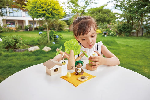 Hape Honey Bees Picnic, Green Planet Explorers | Educational Bee and Beehive Toy, for Kids Ages 3+ Years...
