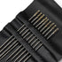 (60 Gold Needles) Easy Self-Threading Needles Kit for Hand Held Sewing, Large Eye Pre-Threaded Threader & Holder Storage Device for Embroidery Qui...