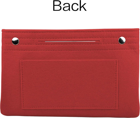 Vercord Felt Purse Tote Organizer Insert Divider Inside Handbag for Women Medium Burgundy...