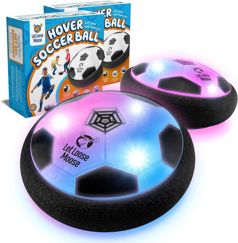 Let Loose Moose Hover Soccer Ball, Set of 2 LED Soccer Ball Toys, Gifts for 8 year Old Boys, Toys for 7 Year Old Boys, Birthday Gifts for Boys, Bo...