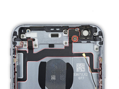 Johncase New OEM Power Volume Button Control Switch On/Off + Flash Light + Mic + Mute Connector Flex Cable w/Bracket Replacement Parts Compatible ...