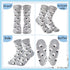 Geyoga 6 Pairs Cow Socks stuff Women's Novelty Girls Funny Animal Cute Cotton Crew Socks Cow Print Cartoon Casual Socks (Adorable Style)...