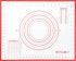 Non Slip Silicone Pastry Mat with Measurements Nonstick, 16 x 20 Inch Thick Baking Mat for Rolling out Dough Red Food Grade Silicone Baking Mats f...