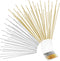 Sureio 500 Pieces Flat Head Pins for Jewelry Making 2 Inch Straight Metal End Headpins DIY Findings with Plastic Box for Craft Earring Bracelet Ne...