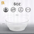 R-kay 6 Oz Clear Plastic Bowls - 50 Pack disposable bowls - Premium Hard Small Plastic Bowls - Heavy Duty Ice Cream Bowls Disposable Dessert Bowls...