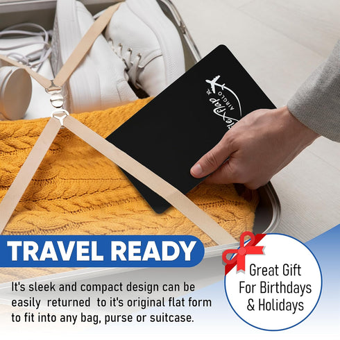 Airplane Travel Essentials for Flying Flex Flap Cell Phone Holder & Flexible Tablet Stand for Desk, Bed, Treadmill, Home & in-Flight Airplane Trav...