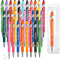 40 Pieces Inspirational Pens Kit - 20 Black Ink Pens Bulk, Bags Included - Motivational Pens Ballpoint with Stylus Tips - Inspirational Gifts Offi...