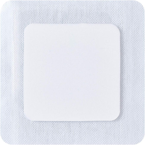 Areza Medical - Foam Wound Dressing Polyurethane - Sterile - 6.5" x 6.5" (16.5 cm x 16.5 cm) - Adhesive Border - 5 PCS - FSA/HSA Approved...