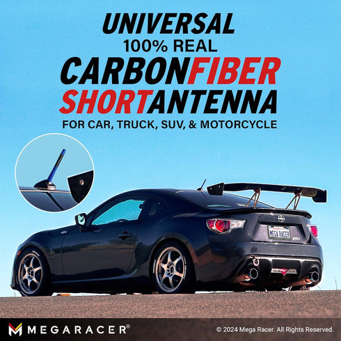 Universal Car Antenna Replacement | Short for Truck| 5 Inch Carbon Fiber | Antena para Carro | Fits Ram Ford F150 Antenna | Car Audio & Video Ante...
