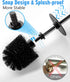 2 Pack Toilet Bowl Cleaning Brush Set for Bathroom, No Assembly and No Scratching Toilet Bowl, 304 Anti-Rust Handle...