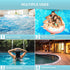 Hot Tub and Pool Test Strips - 6in1 Quick & Accurate Hot Tub, Spa, Pool Test Strips - 100 Water Test Strips, Water Test Kit with E-Book - Test Chl...