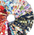 30Pcs 8 x 10 Inch Fat Quarters Cotton Fabric Bundle Squares Patchwork, Japanese Style Printed Cotton Wrapping Cloth Quilting Fabric Bundles for DI...
