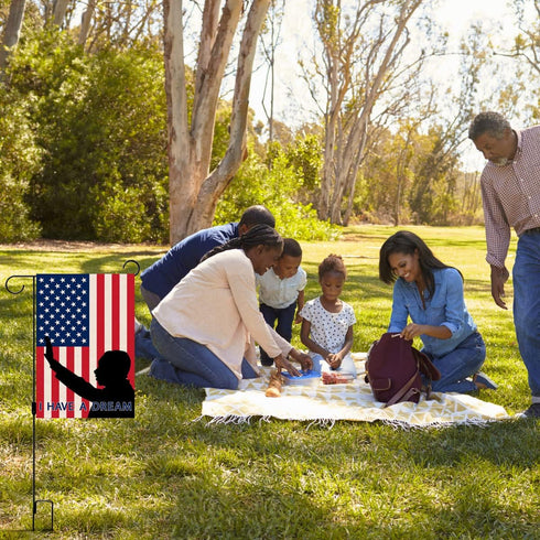 Martin Luther King Jr Garden Flag I Have A Dream Mlk Day Decoration African American Double Sized Yard Outdoor Decor...