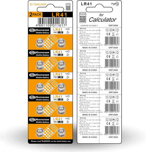 Watch Batteries 80PCS - AG0, AG1, AG3, AG4, AG6, AG7, AG10, AG13, 1.5V Alkaline LR41 LR44 Assorted Button Coin Cell Batteries...