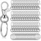 140Pcs Keychain Hooks with Key Rings, Flasoo Keychain Hardware with 70Pcs Swivel Clasps Lanyard Snap Hook and 70Pcs Keychain Rings for DIY Crafts,...