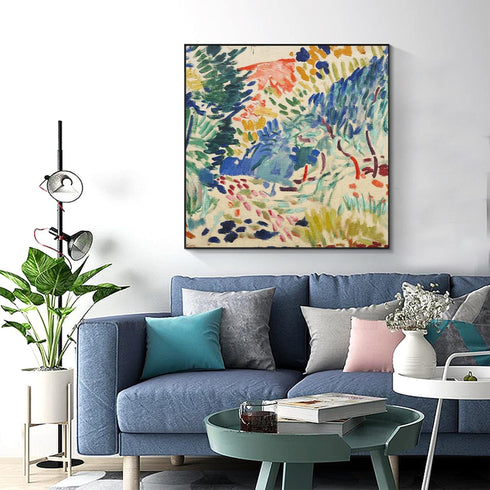 Henri Matisse Wall Art Prints - Landscape at Collioure Poster - Oil Painting Abstract Canvas Wall Art Surrealist - Matisse Print Artwork for Bedro...