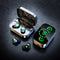 Bluetooth 5.3 Portable True Wireless Earbuds Headphones Smart Touch Control with Fast Charging Case Green LED Mirrored Screen Technology Earbuds (...