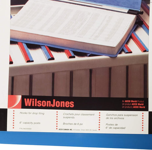 Wilson Jones 9.5" X 11" Hanging Data Binder, 6" Capacity - Blue...