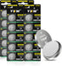 20 Pack 3V Lithium CR2032 Battery for Airtag Candles Tea Light Car Remote Key Fob Watch Ring Sensor CR 2032 3 Volt Button Battery...