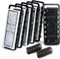 NICREW Slim Aquarium Filter Cartridges (6 pcs) with Intake Sponges (2 pcs)...