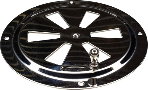 4" BBQ Smoker Air Vent (Stainless Steel) - Pinwheel Grill Damper For Increased Airflow...