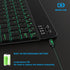 Backlit Bluetooth Keyboard Small Portable External Wireless Keyboard Cordless Rechargeable Illuminated for Android Tablet Cell Phone Smartphone iP...