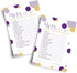Purple and Gold Baby Shower Games - Word Scramble Game for Girls or Boys - Fun Gender Reveal Activity with Prizes - Prince or Princess Theme - 25 ...