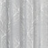 FMFUNCTEX Linen Semi Sheer Curtains for Bedroom and Living Room - Silver Foil 63 Inches Long, Metallic Print Grey Tree Panel for Windows, Light Fi...
