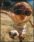 Posterizer 1 pcs-Football Soccer match scene seen through the reflection sunglasses 1-Sports & Hobby Art Gifts for sports fans Decor for Home & Of...