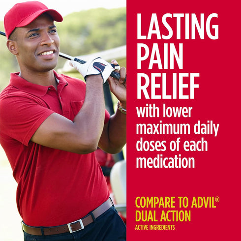 GoodSense Dual Action Acetaminophen 250 mg and Ibuprofen (NSAID) 125 mg Tablets, Pain Reliever for Headache Relief, Arthritis Pain Relief and More...