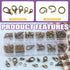 Swpeet 170Pcs Bronze 10mm 12mm 14mm 16mm 18mm Open Jump Rings and 6mm Lobster Clasps Assortment Kit, Perfect Jewelry Findings Kit Fits for DIY Mak...