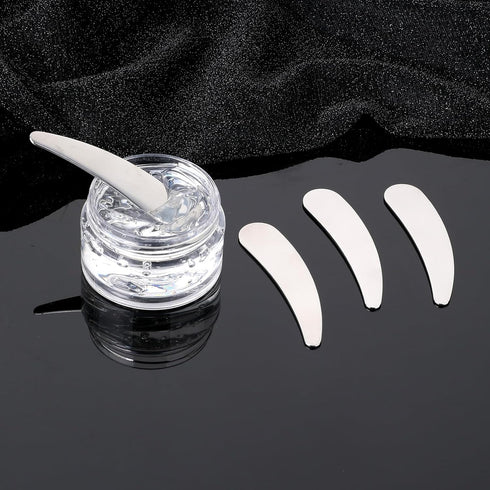 2Pcs Mini Metal Cosmetic Spatulas, Skincare SpatulaMixing and Sampling Makeup Beauty Tools for Skin Care Creams, Eye Cream, Essences Beauty Access...