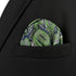 S&W SHLAX&WING Mens Ties Gray Blue Green Neckties for Men Silk Paisley Classic Size Necktie with Pocket Square Set...