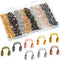 Brass Wire Guardian U-Shape Cable Protector Wire Guard Loops for Earring Bracelet Necklace Pendant DIY Jewelry Making Supplies (Elegant Colors,800...
