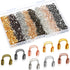 Brass Wire Guardian U-Shape Cable Protector Wire Guard Loops for Earring Bracelet Necklace Pendant DIY Jewelry Making Supplies (Elegant Colors,800...