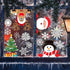 Joy Bang 300 Pcs Christmas Window Clings, Winter Snowflake Window Stickers, Holiday Window Decals, Xmas Santa Christmas Tree Window Decor for Home...
