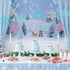 Snowflake Hanging Swirls Decorations, Winter Party Hanging Ceiling Streamers Purple Blue White Glitter Snowflakes Garland for Winter Wonderland Ba...