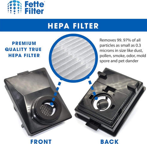 Fette Filter - Vacuum Filter Compatible with Rainbow R12179, R12647B, R10520, E2 Black, E2 Silver, E2 Gold Washable Filters - Pack of 1...