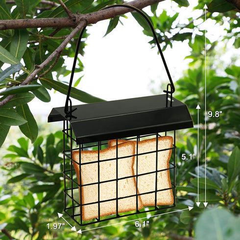 FORUP Suet Bird Feeder, Hanging Suet Feeder, Single Suet Cake Bird Feeder, One Suet Capacity, 2 Pack...